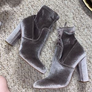 Steve Madden metallic booties